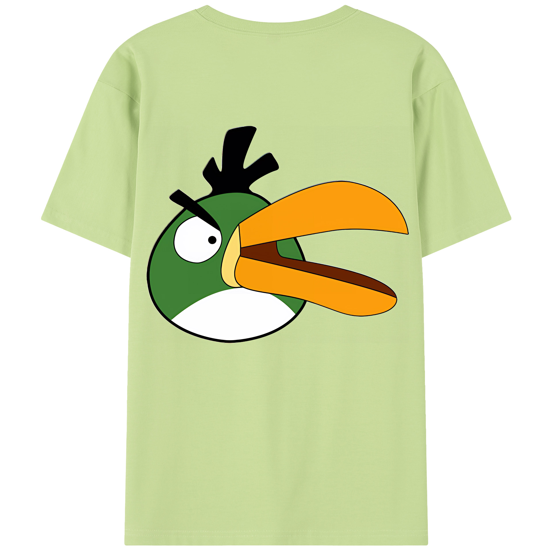 （画像用） Angry Birds アングリーバード 綿100％半袖Tシャツ（背面プリント）